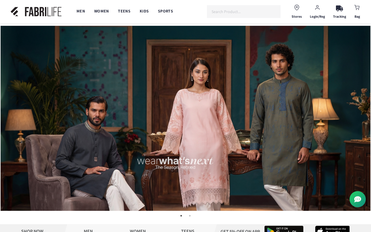 Fabrilife Fashion টেমপ্লেটের স্ক্রিনশট